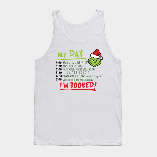 Funny Grinch Christmas Grinch Funny Gift Grinchmas Grinch Lovers Tank Top by Archer Expressionism Style